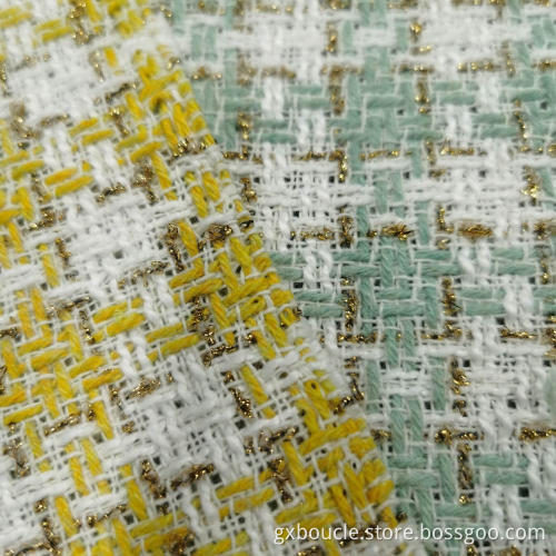 Boucle mode Houndstooth rutig designtyg